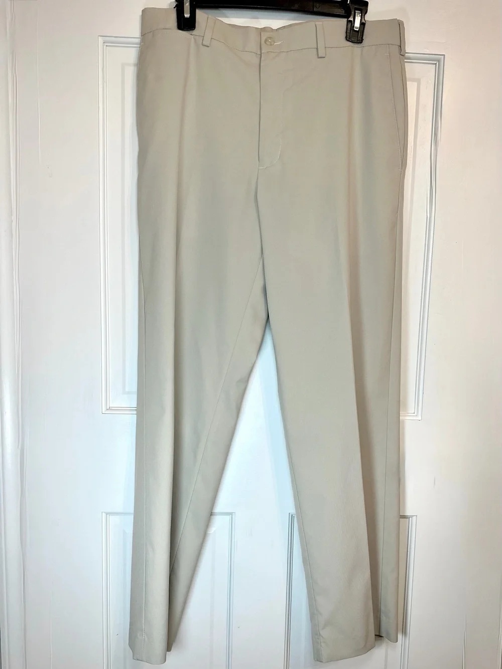 Grand Slam Performance Golf Pants Men’s 33x30 Tan Stretch Flat Front Polyester